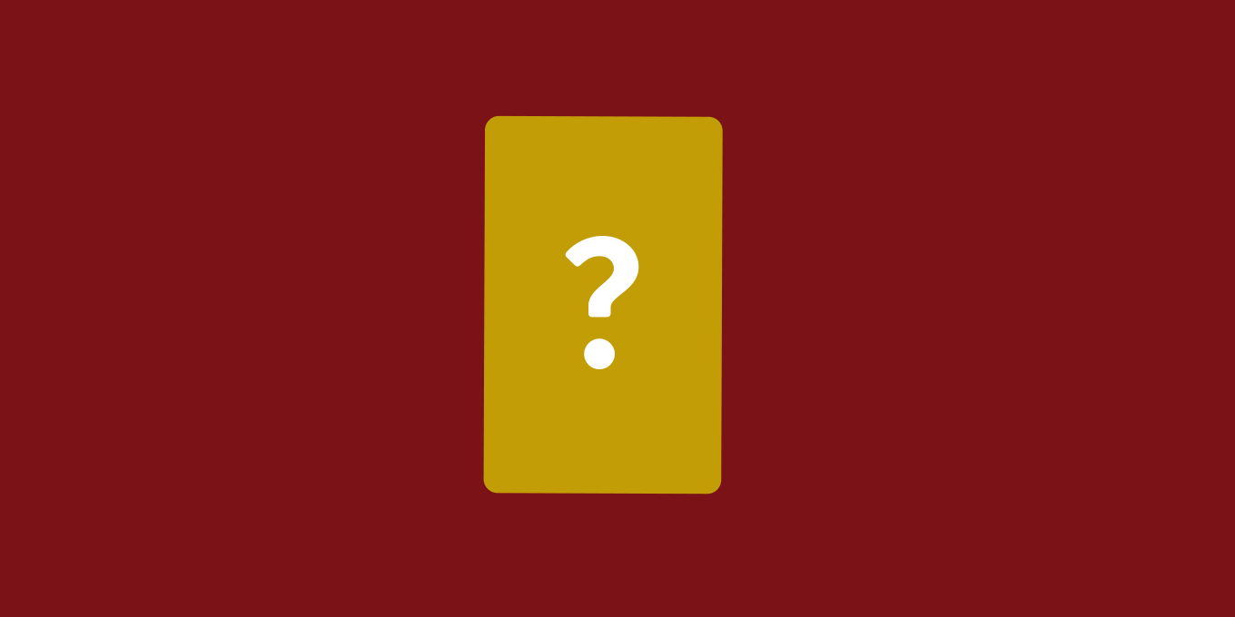 Card with a Question Mark